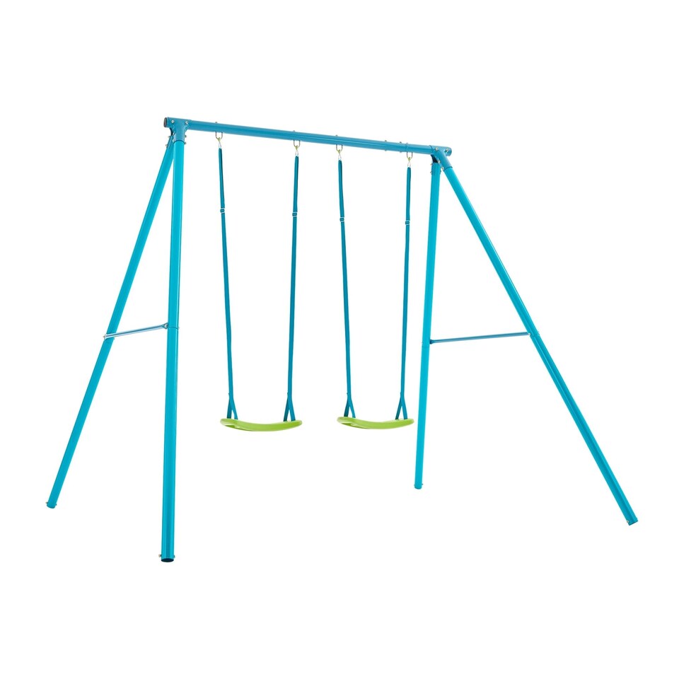 image 1 of TP Deluxe Double Metal Swing Set