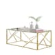 image 1 of Furniturebox Amalfi Gold Chrome Coffee Table
