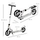 image 7 of HOMCOM Folding Kick Scooter with Big Wheels for 14+ Teens Adult, White