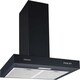 image 1 of Cookology 60cm Black Chimney Cooker Hood - Energy Rating A