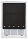 image 4 of FURNISHED Roller Blinds Daylight Round Eyelet Light Filtering Easy Fit Trimmable Window Blind | Black | Black | (W) 80cm x (L) 165cm