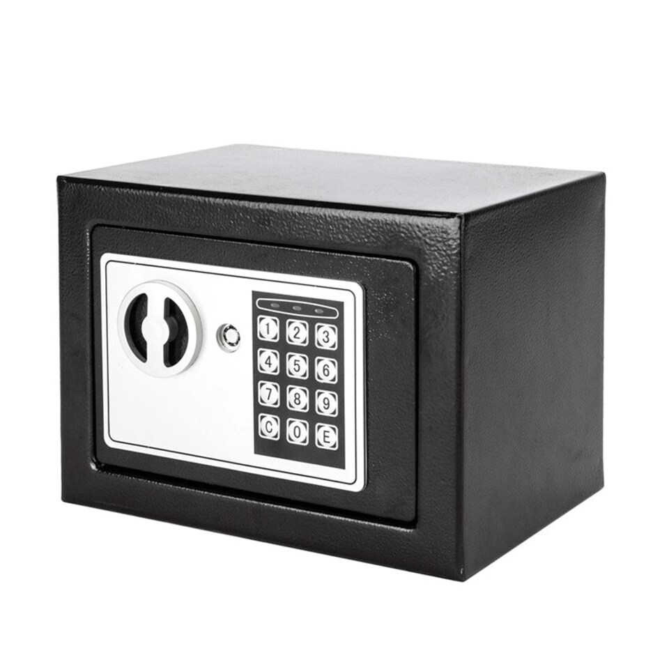 image 1 of Black Metal Security Code Safe Box