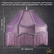 image 7 of Traditional Victorian Empire Lampshade in Soft Lilac Velvet with Tassels | Purple | 12"
