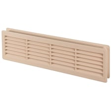 Maple 120x440mm Internal Door Plastic Ventilation Grille Air Vent Collar | Brown | Maple