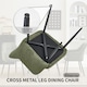 image 8 of SONARA Dining Chair Set of 2, Water-Repellent Plush Chenille Upholstered for Dining Room | Green