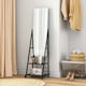image 2 of HOMCOM Movable Full Length Mirror Adjustable Full Body Mirror with 2 Shelves