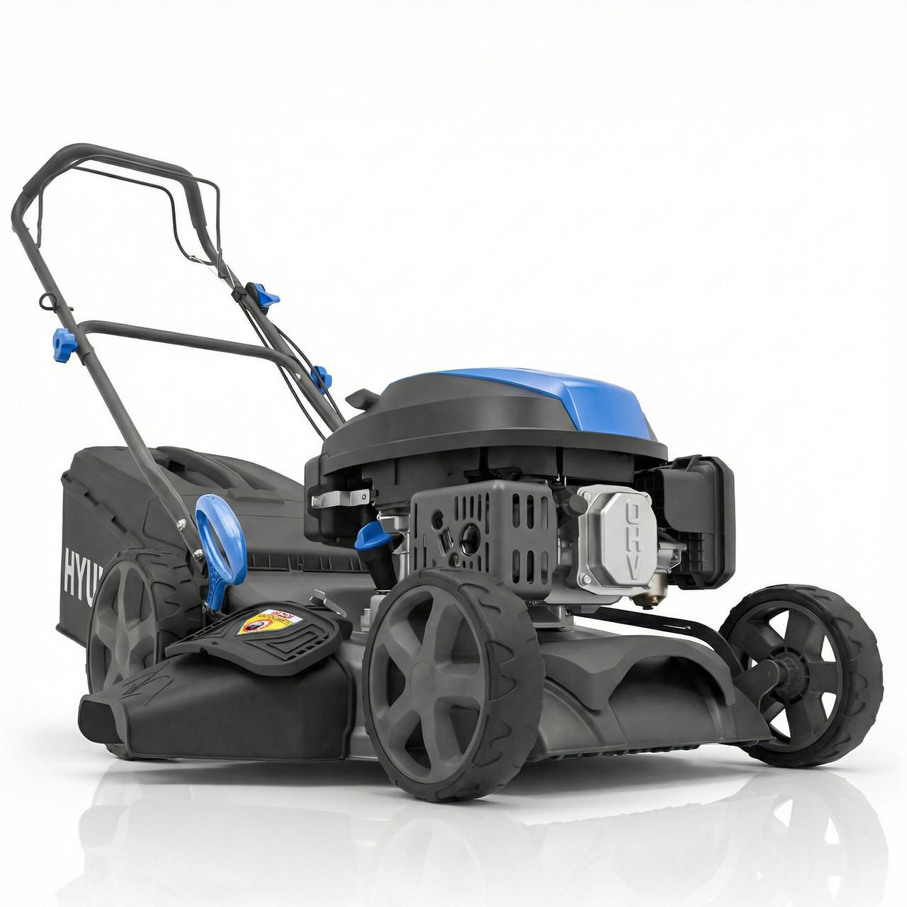 Hyundai Self-Propelled Petrol Lawnmower 17 inch 43cm 139cc Cordless Mulching HYM17150SPX