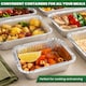 image 5 of ECONX No.1 Aluminium Foil Food Container With Lids Takeaway Food Storage Boxes Pack of 200