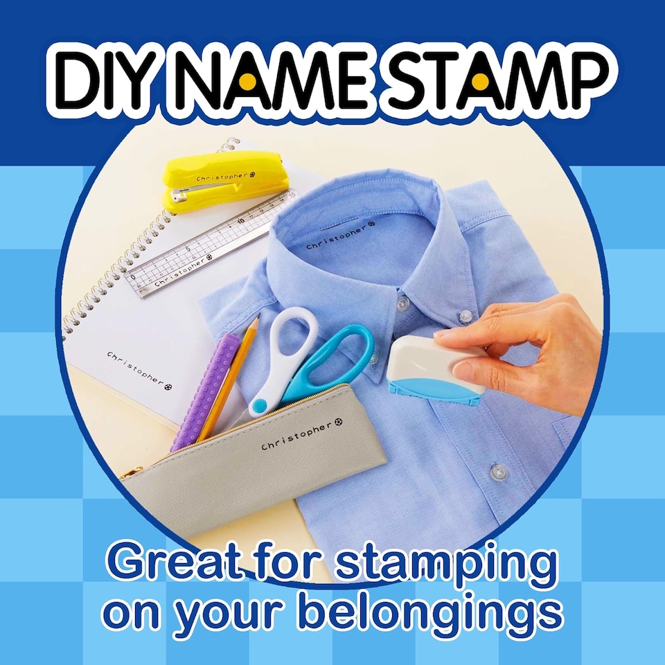image 1 of DIY Rubber Name Stamp Kit