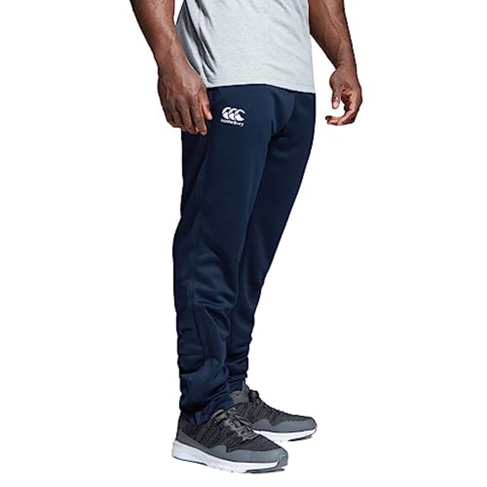 image 1 of Canterbury Men's Stretch Tapered Poly Knit Pants, Navy, Small, E512866