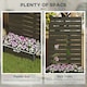 image 3 of Outsunny Raised Garden Bed with Trellis Standing Patio Planter Box Black 