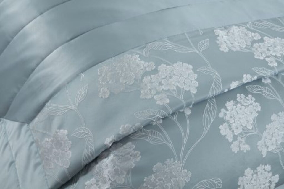 image 1 of English Garden Bedspread Duck Egg | Blue | Blue
