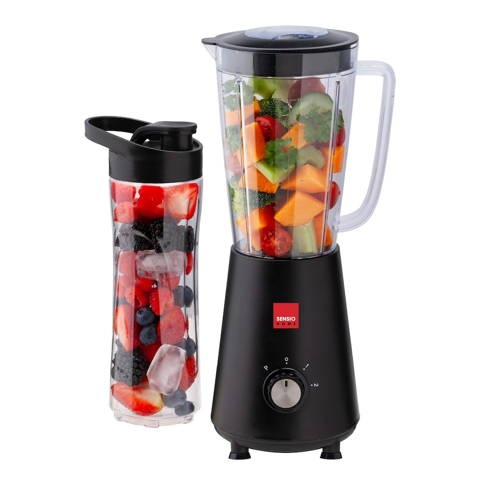 image 1 of Sensio Home Blender Smoothie Maker Sports Bottle + Jar 350W