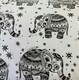 image 1 of Elephant Duvet Cover Set - Single - Black