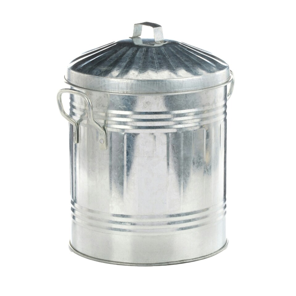 Leecroft Galvanised Mini Bin 12 x 10'' - One Colour - One Size