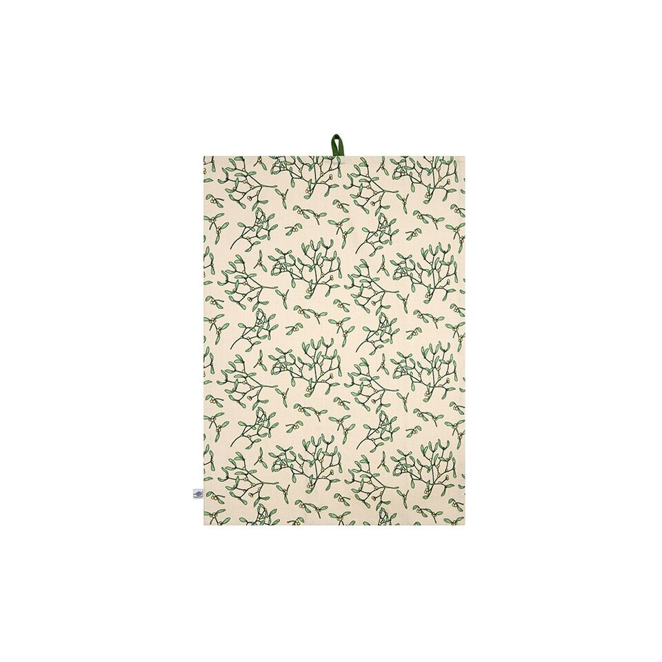 image 1 of Dexam RHS Set of 2 Mistletoe Ivory Tea Towel N/A