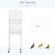 image 5 of PawHut Bird Cage for Budgie Finch Canary Parakeet W/ Stand Sliding Tray White