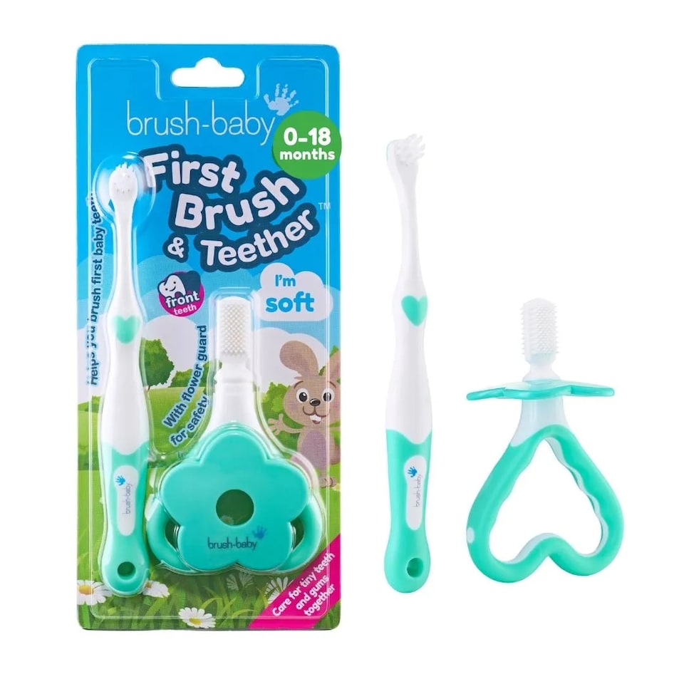 image 1 of My FirstBrush™ Baby Toothbrush & FirstTeether™ For Babies Set (0-18 months)