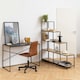 image 4 of Seaford Bookcase with 4 Shelves and 1 Drawer in Black and Oak