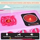 image 8 of HOMCOM 38-Piece Children's Kitchen Play Set w/ Realistic Sounds Lights Food Pink
