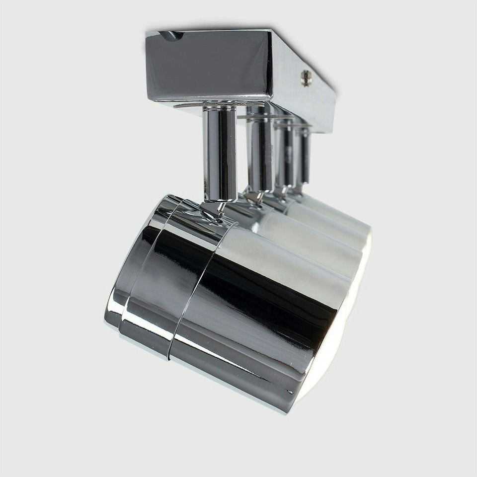 image 1 of ValueLights Modern 4 Way Straight Bar Ceiling Spotlight Fitting Polished Chrome Finish | Chrome