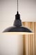 image 2 of ValueLights Civic Pair Dark Grey Ceiling Pendant Shades | Grey