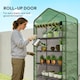 image 7 of Outsunny Widened Mini Greenhouse 5 Tier Green House, 193H x 90W x 49Dcm, Green