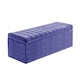 image 4 of Safar 120cm Wide Ottoman Storage box - Blue Naples Ottoman Box with Storage