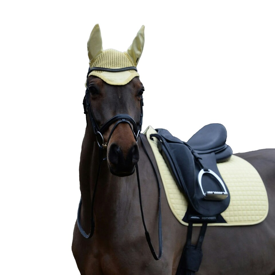 image 1 of Weatherbeeta Prime Ear Bonnet - Butter - Pony