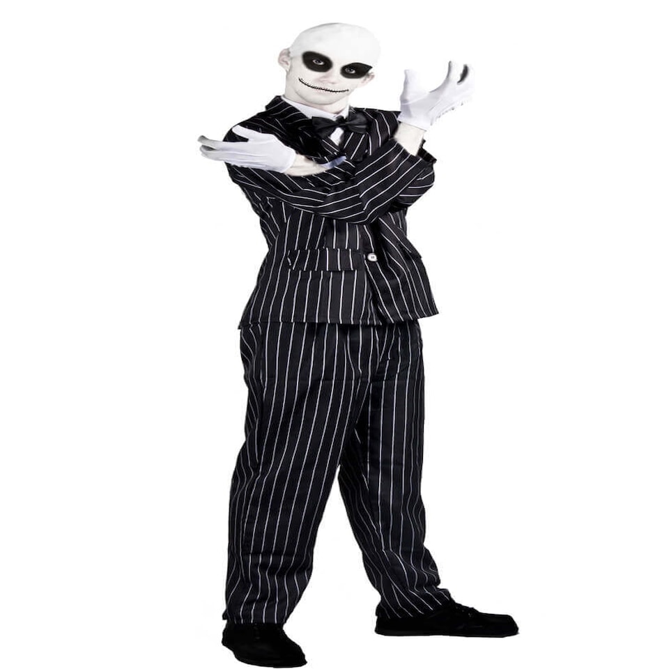 image 1 of Nightmare Mr Jack Halloween Costume Black | XL