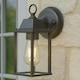 image 8 of CGC FREYA Bevelled Glass Antique Bronze Coach Lantern Wall Light Porch Black