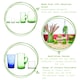 image 2 of Nicola Spring Merzouga Recycled Highball Glasses - 320ml - Green - Pack of 6 - Highballs Drinking Glasses Glassware Set Green