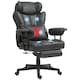 image 1 of HOMCOM Massage Office Chair, Heated Reclining Desk Chair, Black