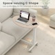 image 7 of COSTWAY Mobile Standing Desk Height Adjustable Rolling Desk N/A