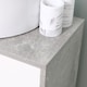 image 9 of kleankin Under Sink Cabinet, Bathroom Vanity Unit, Storage Cupboard with Adjustable Shelves, White and Grey | White | White, Grey