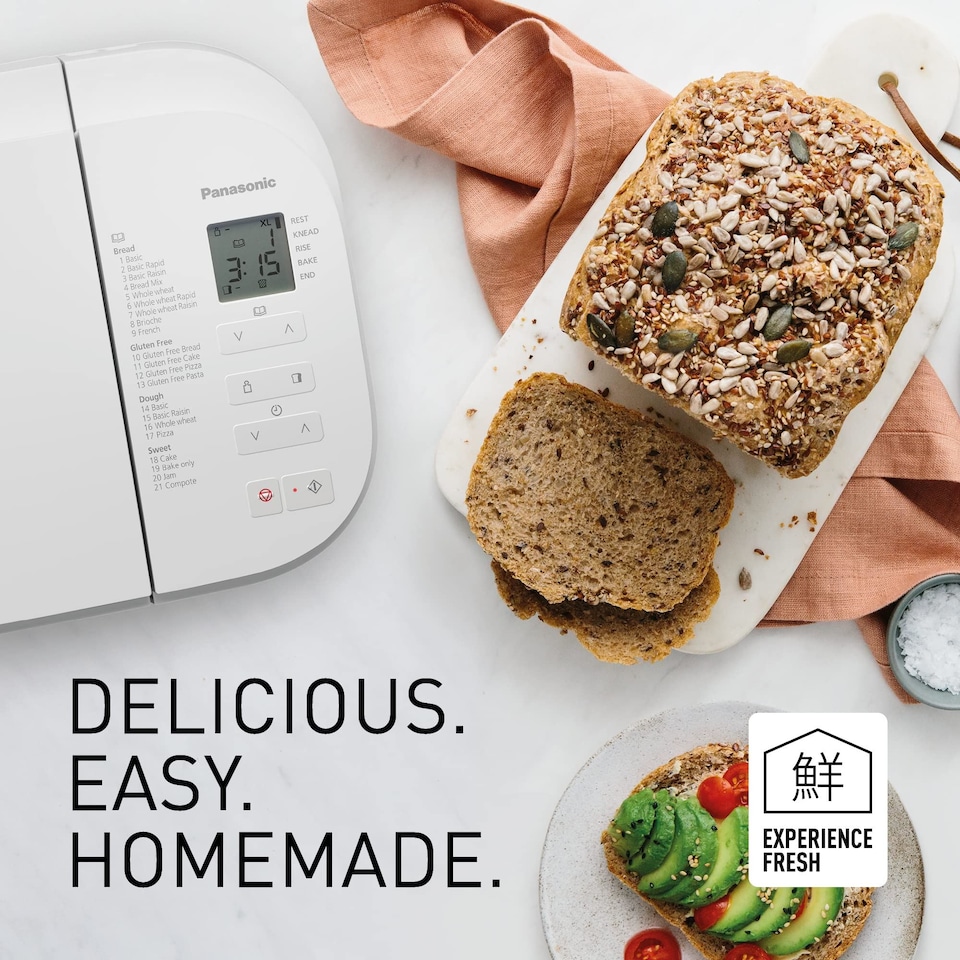 image 1 of Panasonic SD-B2510 Automatic Breadmaker, with Gluten Free Programme - White