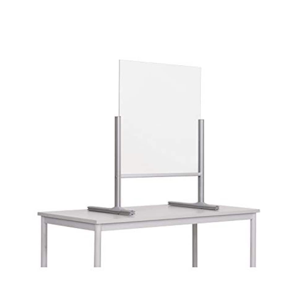 image 1 of Bi-Office Counter and Desk Transparent Glass Panel, 65 x 85 x 42,5 cm