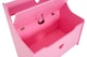image 4 of Orsina Pink Heart Wooden Storage Bench Seat, Fun and Functional Wooden Storage Box with Seat, Pink Toy Storage