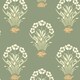 image 1 of Belgravia Tortoise and Hare Wallpaper - Sage Green - 10m x 53cm Green
