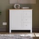 image 3 of Vida Designs Arlington 3 Drawer 1 Door Sideboard Shaker Buffet Cabinet Storage, White & Oak | White | White & Oak | 1