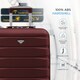 image 4 of Flight Knight Cabin Suitcase 56x36x23cm - 30+ Airlines Approved - British Airways, EasyJet- Lightweight 4 Wheel Carry On Hard Shell Hand Luggage Red | Burgundy | Cabin Bag