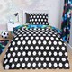 image 4 of OHS Kids Graphic Football Reversible Duvet Cover and Pillowcase Bedding Set Multi | Neon Multi | Double