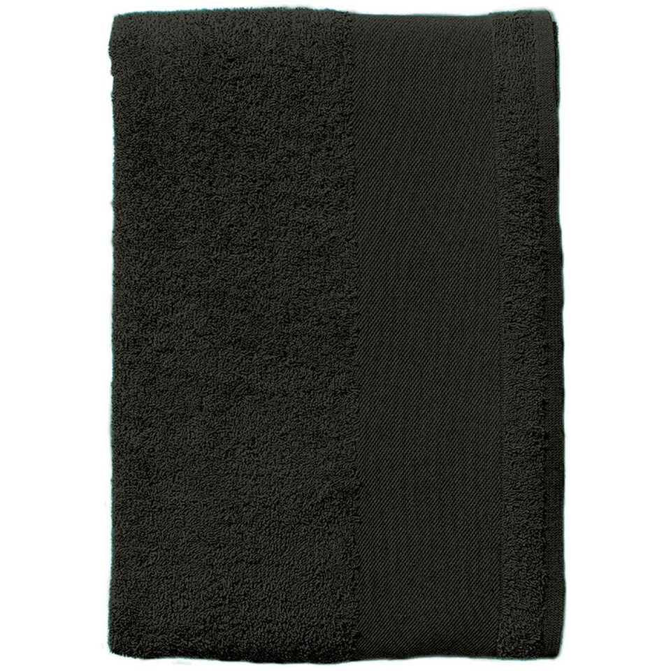 image 1 of SOLS Island Guest Towel (30 X 50cm) - Black - One Size Black | One size