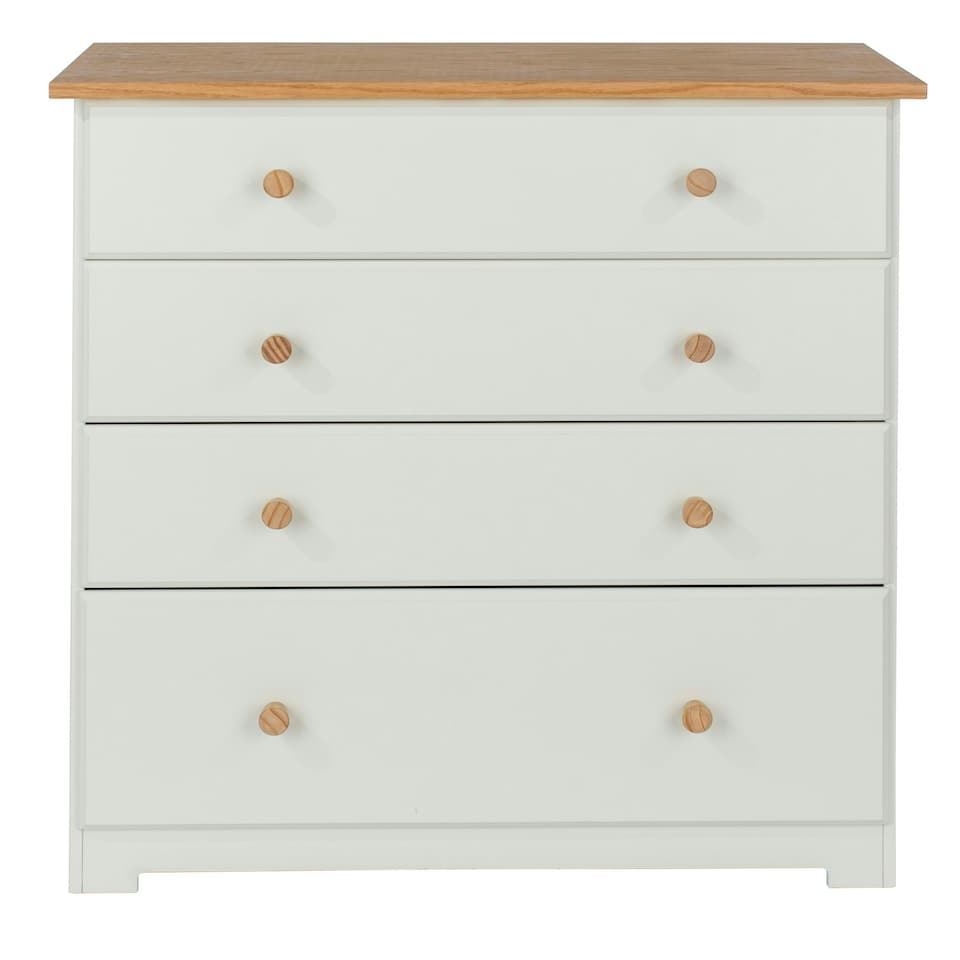 image 1 of Core Products Colorado, 4 Drawer Chest H80.2cm x W80cm x D38cm White