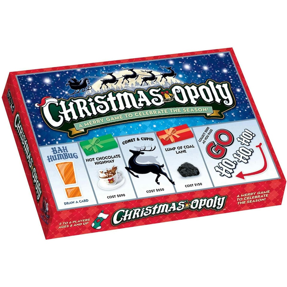 image 1 of Cheatwell Games Christmas-Opoly Board Game
