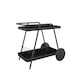image 1 of Novogratz Barbie Outdoor Bar Cart with Wheels Charcoal