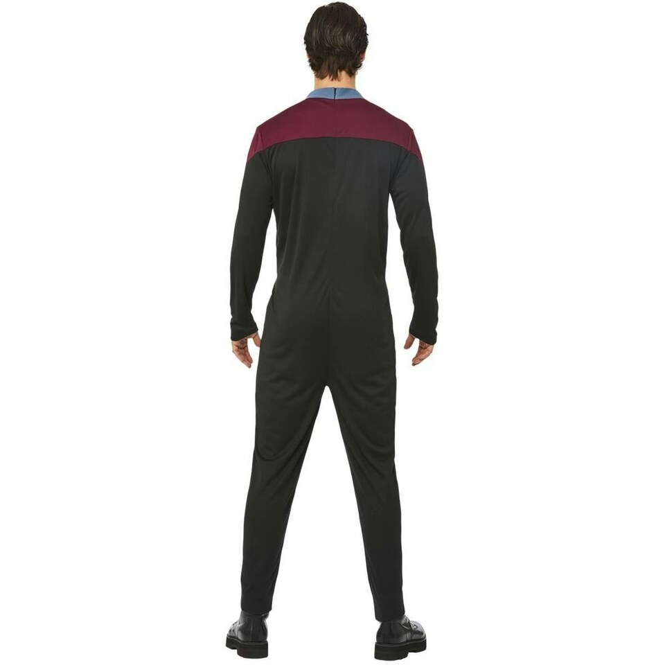 image 1 of Star Trek Mens Voyager Command Uniform Costume Set - Black - S S
