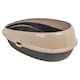 image 6 of Oval Cat Litter Tray Box with Rim | Brown | 1