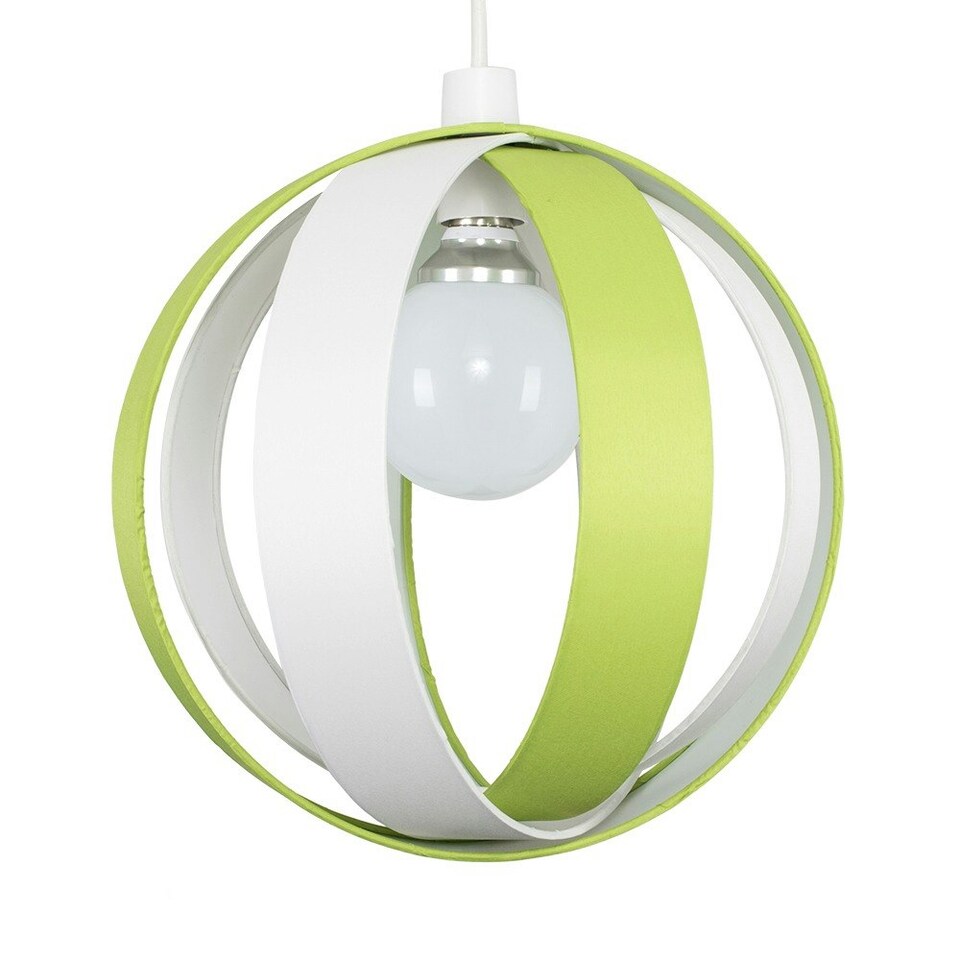 image 1 of ValueLights Green Modern Fabric Globe Ceiling Pendant Light Shade