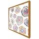 image 4 of Hand painted multicolour watercolour  geometrical pattern (Picutre Frame) Grey | XS